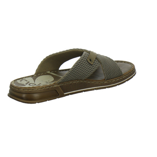 Rieker Herren Pantoletten taupe