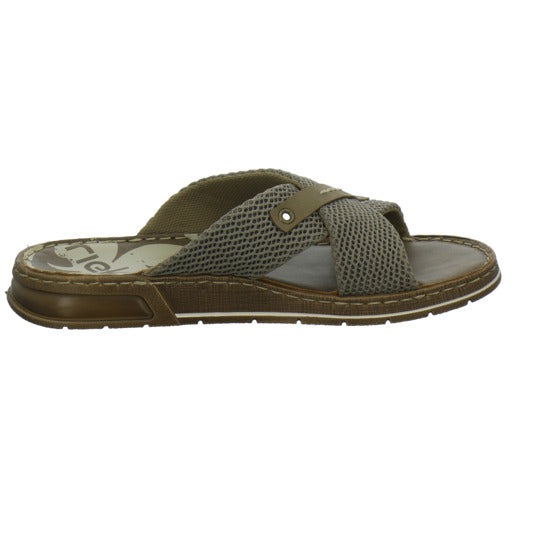 Rieker Herren Pantoletten taupe
