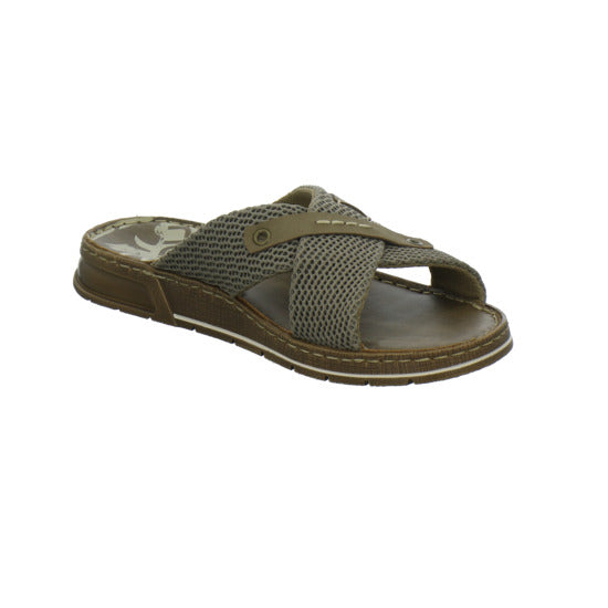Rieker Herren Pantoletten taupe