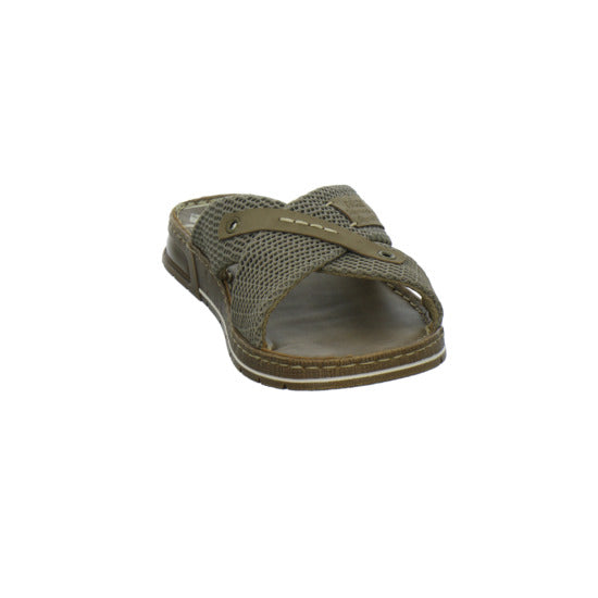 Rieker Herren Pantoletten taupe