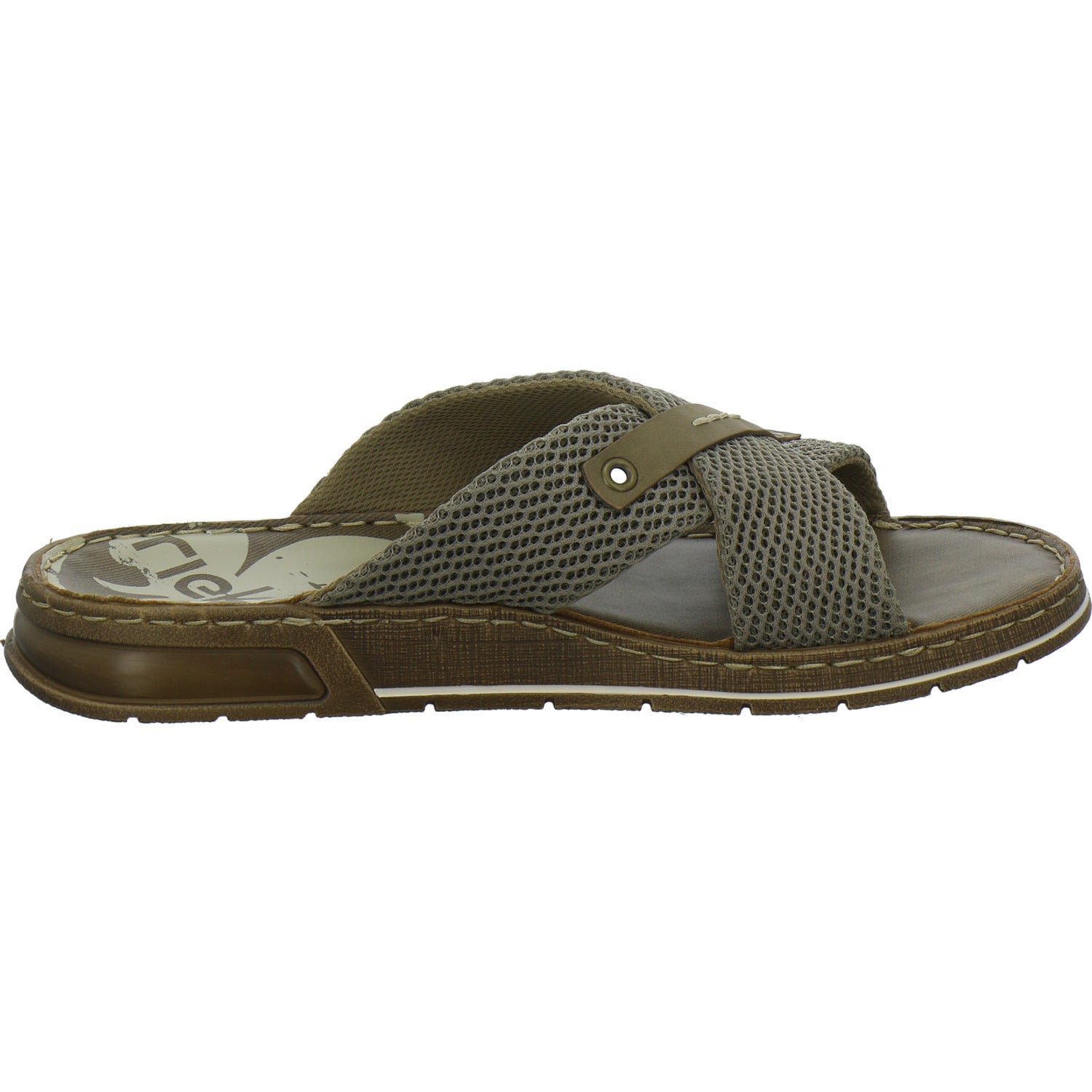 Rieker Herren Pantoletten taupe