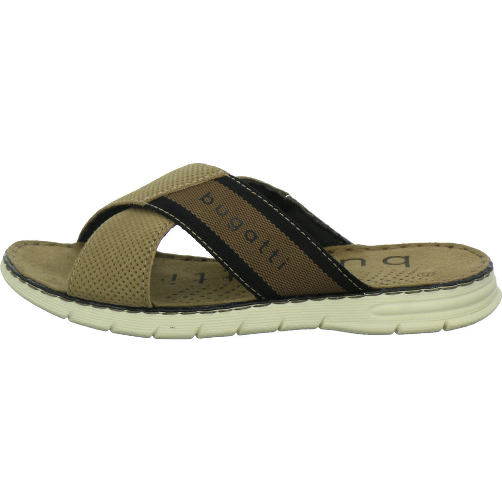 Bugatti Classic Pantoletten Herren Dario taupe