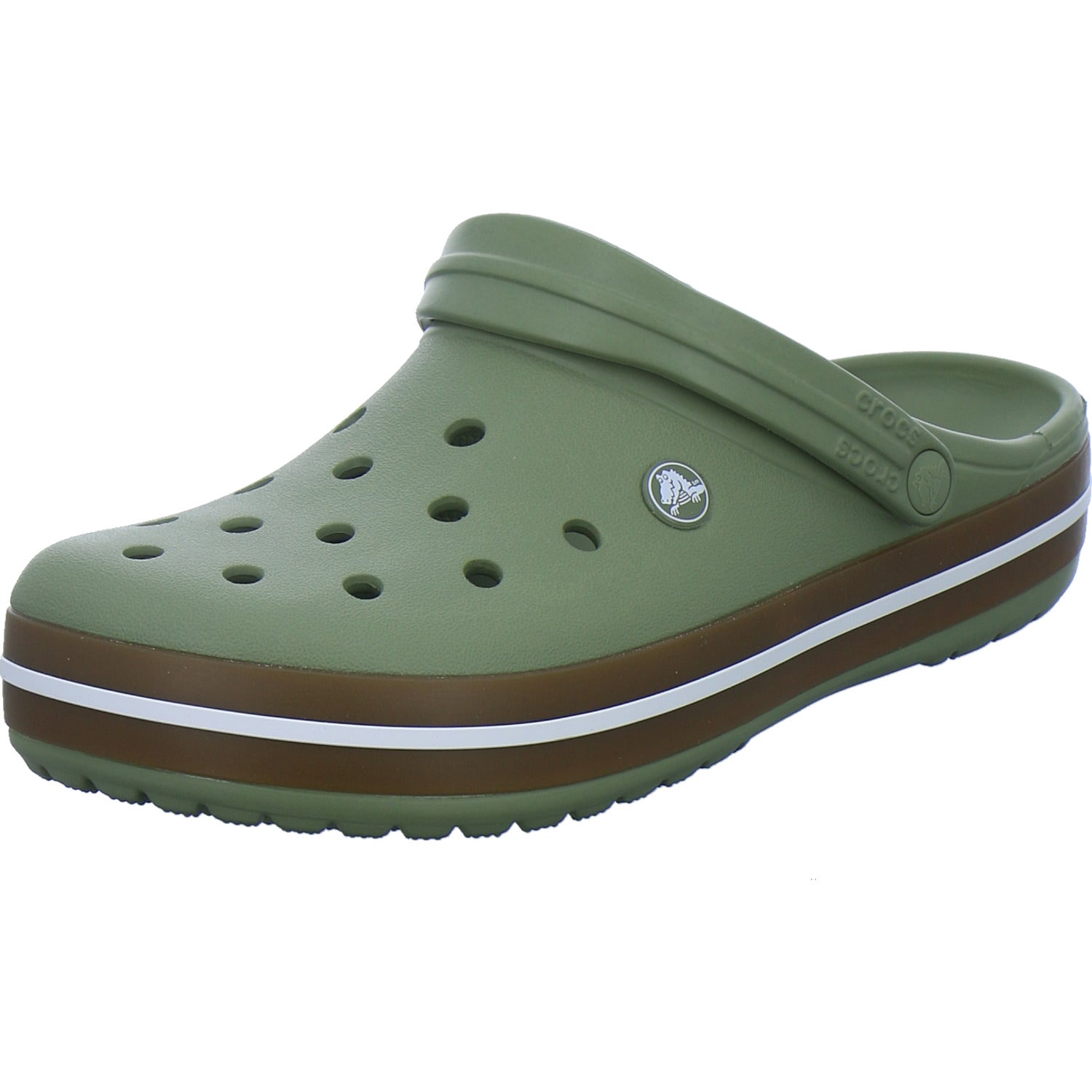 Crocs Pantoletten Herren Crocband oliv