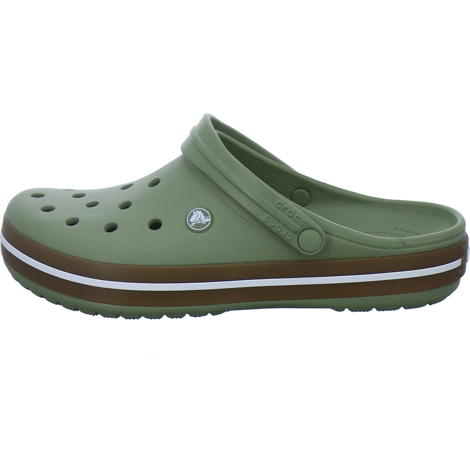 Crocs Pantoletten Herren Crocband oliv