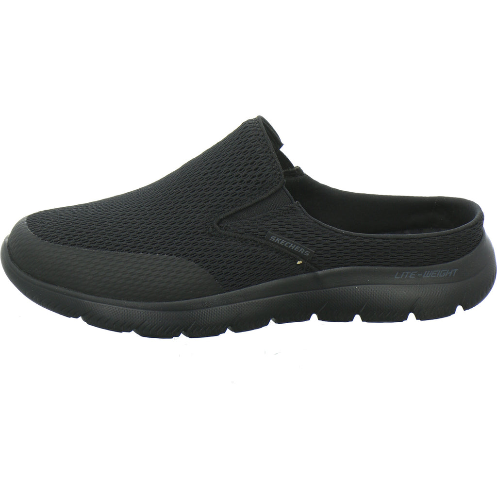 Skechers Herren Pantoletten Schwarz