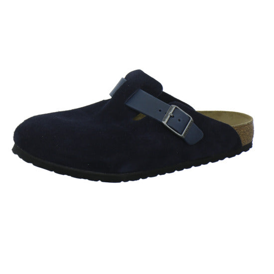 Birkenstock Boston Herren Pantoletten Dunkelblau - 360° Ansicht