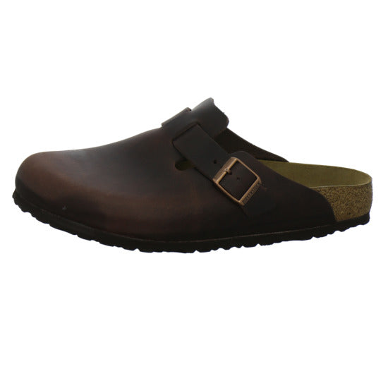 Birkenstock Boston Herren Pantoletten Dunkelbraun - 360° Ansicht