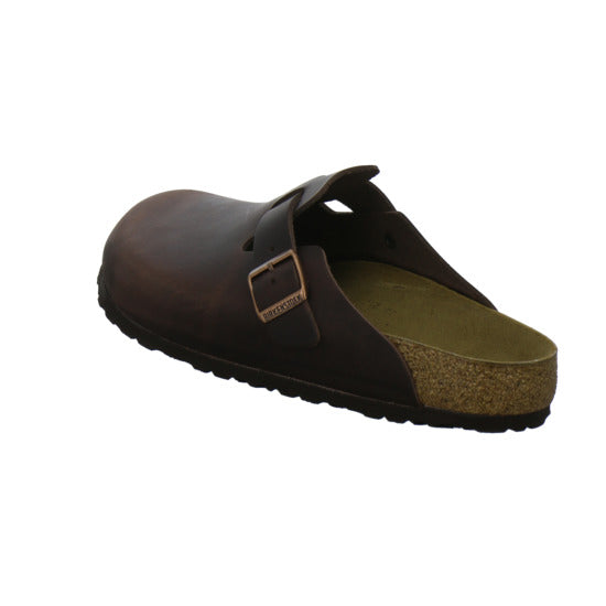 Birkenstock Boston Herren Pantoletten Dunkelbraun - 360° Ansicht