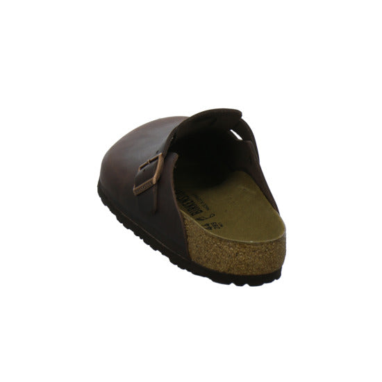 Birkenstock Boston Herren Pantoletten Dunkelbraun - 360° Ansicht