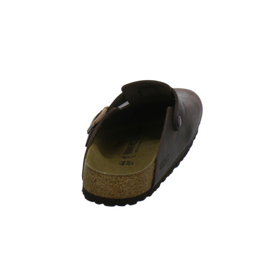 Birkenstock Boston Herren Pantoletten Dunkelbraun - 360° Ansicht