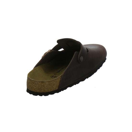 Birkenstock Boston Herren Pantoletten Dunkelbraun - 360° Ansicht