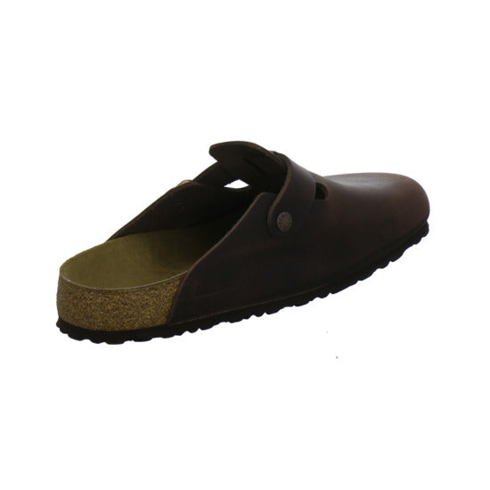 Birkenstock Boston Herren Pantoletten Dunkelbraun - 360° Ansicht