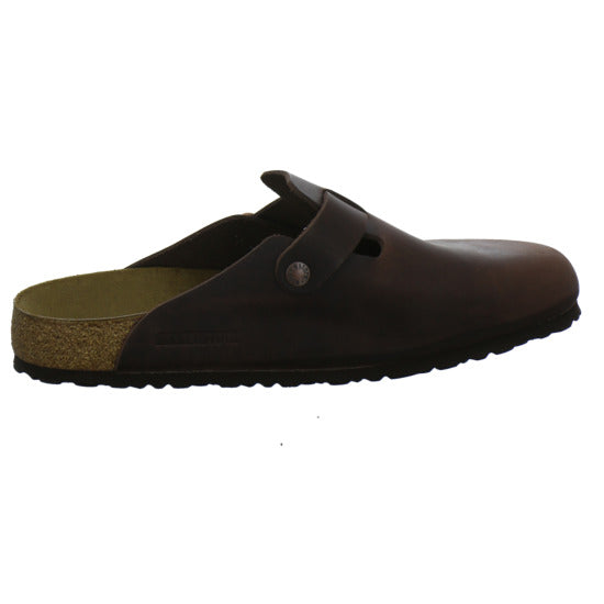 Birkenstock Boston Herren Pantoletten Dunkelbraun - 360° Ansicht