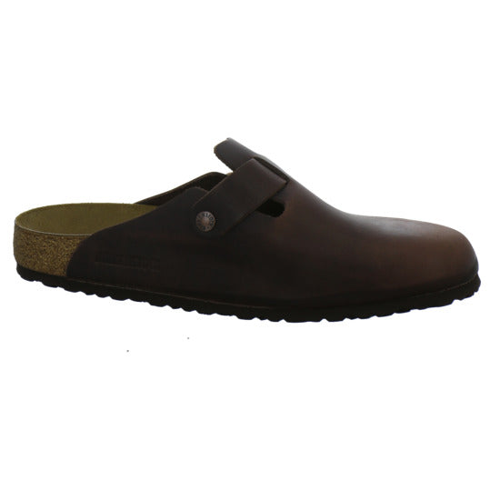 Birkenstock Boston Herren Pantoletten Dunkelbraun - 360° Ansicht