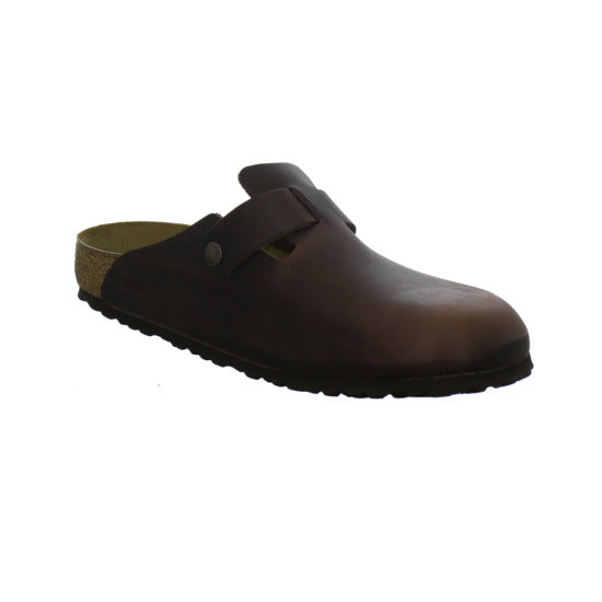 Birkenstock Boston Herren Pantoletten Dunkelbraun - 360° Ansicht