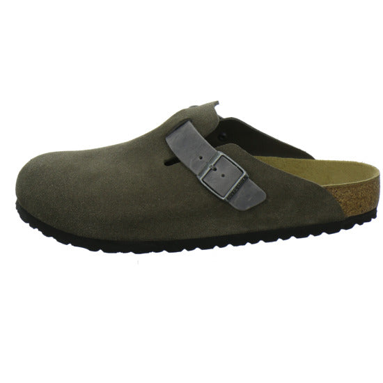 Birkenstock Boston Herren Pantoletten Anthrazit - 360° Ansicht