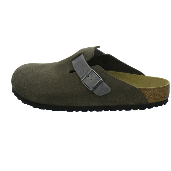 Birkenstock Boston Herren Pantoletten Anthrazit - 360° Ansicht