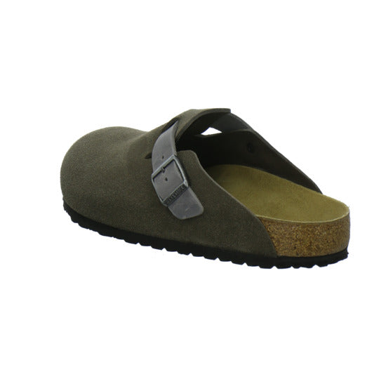 Birkenstock Boston Herren Pantoletten Anthrazit - 360° Ansicht