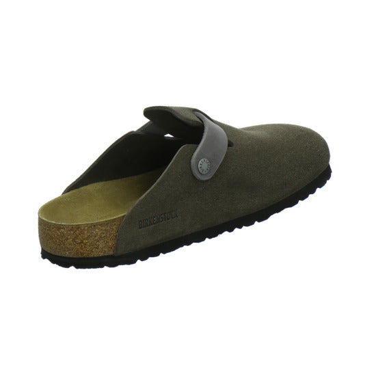 Birkenstock Boston Herren Pantoletten Anthrazit - 360° Ansicht