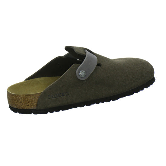 Birkenstock Boston Herren Pantoletten Anthrazit - 360° Ansicht