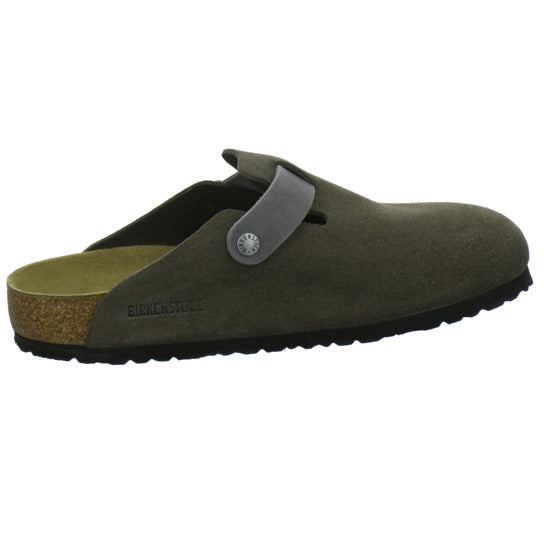 Birkenstock Boston Herren Pantoletten Anthrazit - 360° Ansicht