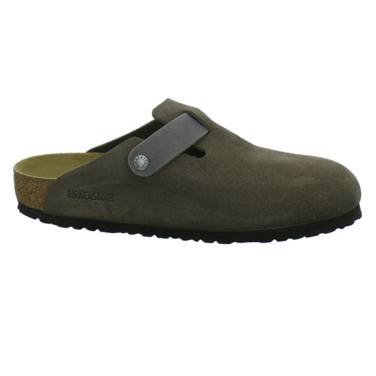Birkenstock Boston Herren Pantoletten Anthrazit - 360° Ansicht
