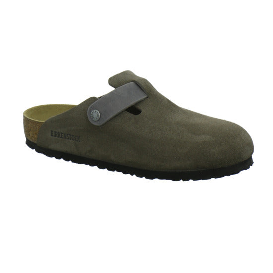 Birkenstock Boston Herren Pantoletten Anthrazit - 360° Ansicht
