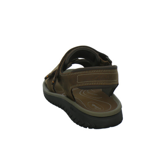 Clarks Wesley Shore Herren Sandaletten Dunkelbraun - 360° Ansicht