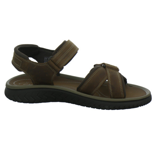 Clarks Wesley Shore Herren Sandaletten Dunkelbraun - 360° Ansicht