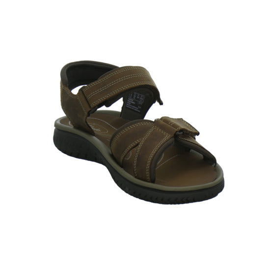 Clarks Wesley Shore Herren Sandaletten Dunkelbraun - 360° Ansicht