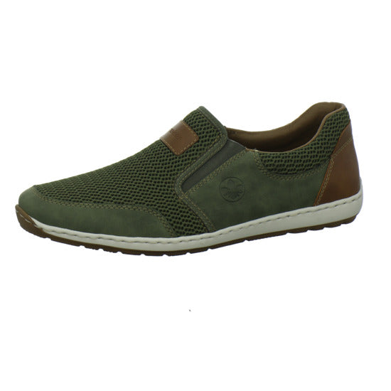 Rieker Slipper oliv - 360° Ansicht