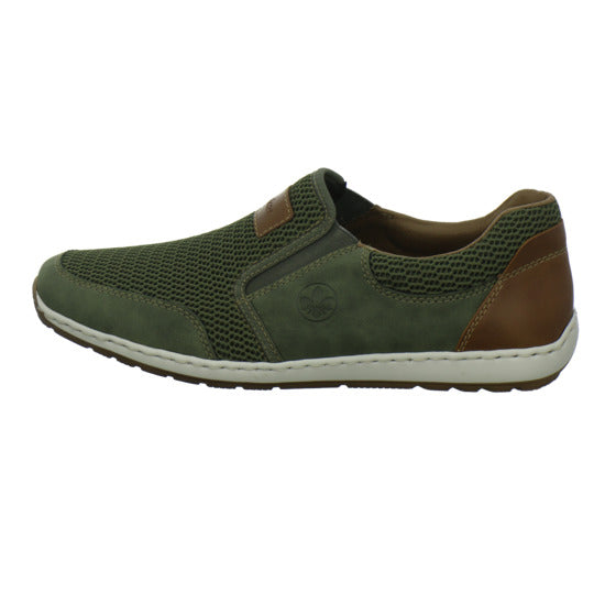 Rieker Slipper oliv - 360° Ansicht