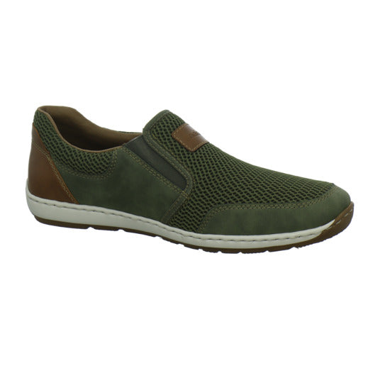 Rieker Slipper oliv - 360° Ansicht