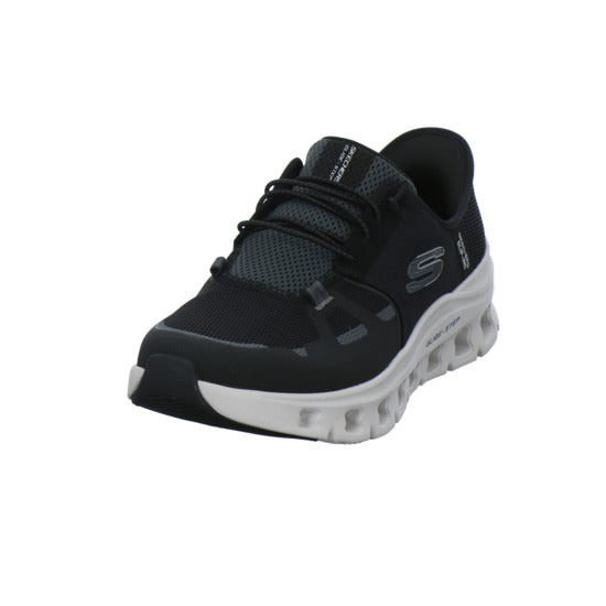 Skechers Glide Step Schnürhalbschuhe Schwarz - 360° Ansicht