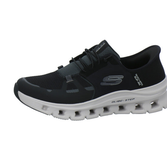 Skechers Glide Step Schnürhalbschuhe Schwarz - 360° Ansicht