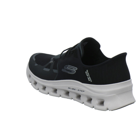 Skechers Glide Step Schnürhalbschuhe Schwarz - 360° Ansicht