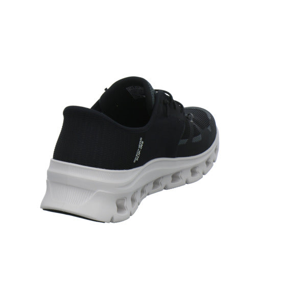 Skechers Glide Step Schnürhalbschuhe Schwarz - 360° Ansicht