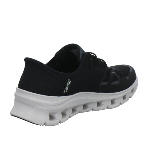 Skechers Glide Step Schnürhalbschuhe Schwarz - 360° Ansicht