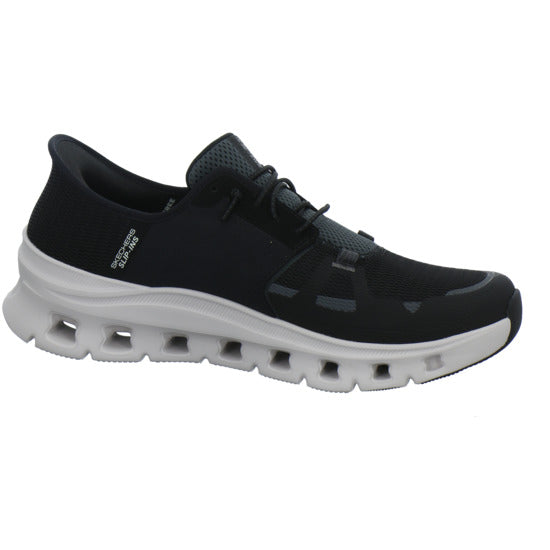 Skechers Glide Step Schnürhalbschuhe Schwarz - 360° Ansicht