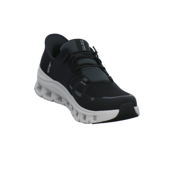 Skechers Glide Step Schnürhalbschuhe Schwarz - 360° Ansicht