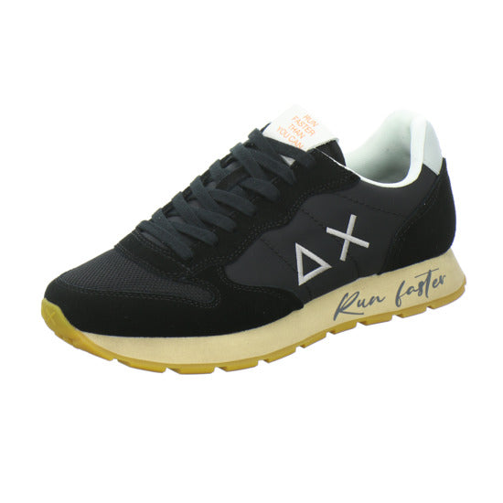 SUN68 Tom Vintage Schnürhalbschuhe Schwarz - 360° Ansicht