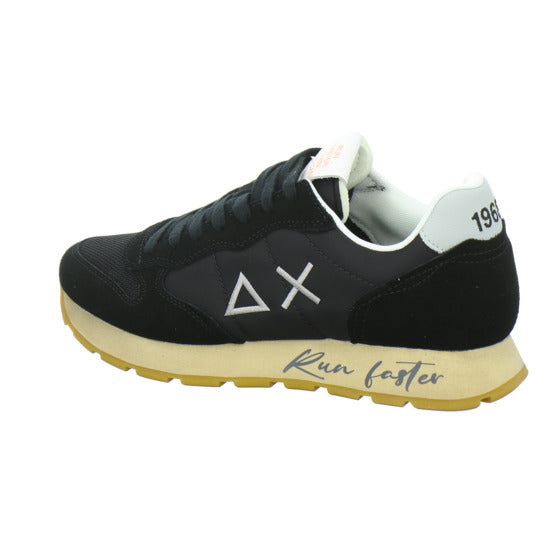 SUN68 Tom Vintage Schnürhalbschuhe Schwarz - 360° Ansicht
