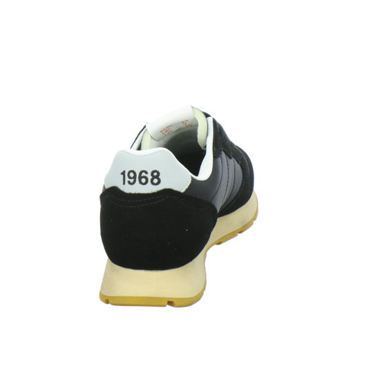 SUN68 Tom Vintage Schnürhalbschuhe Schwarz - 360° Ansicht