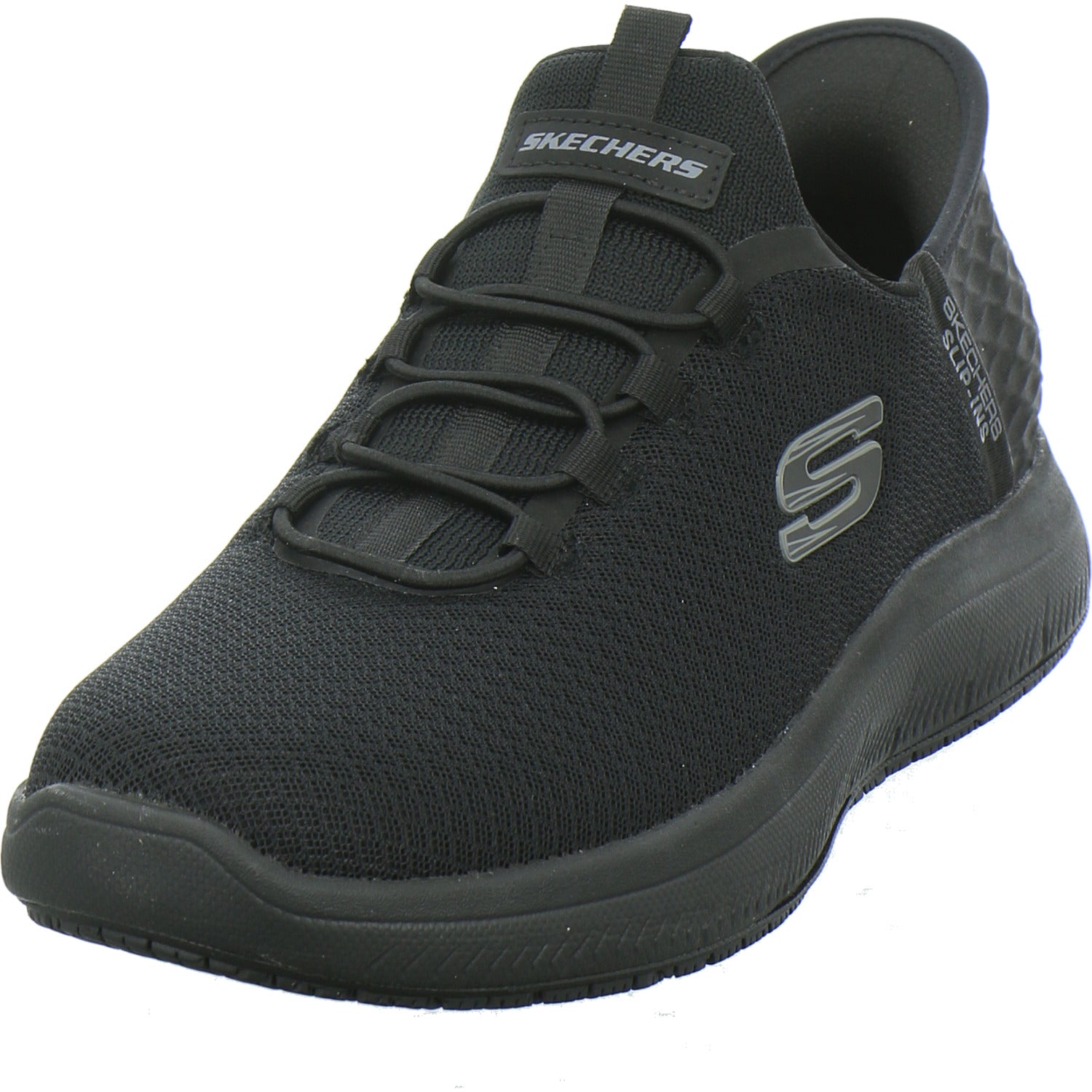 Skechers Slip Ins Work Schnürhalbschuhe Schwarz