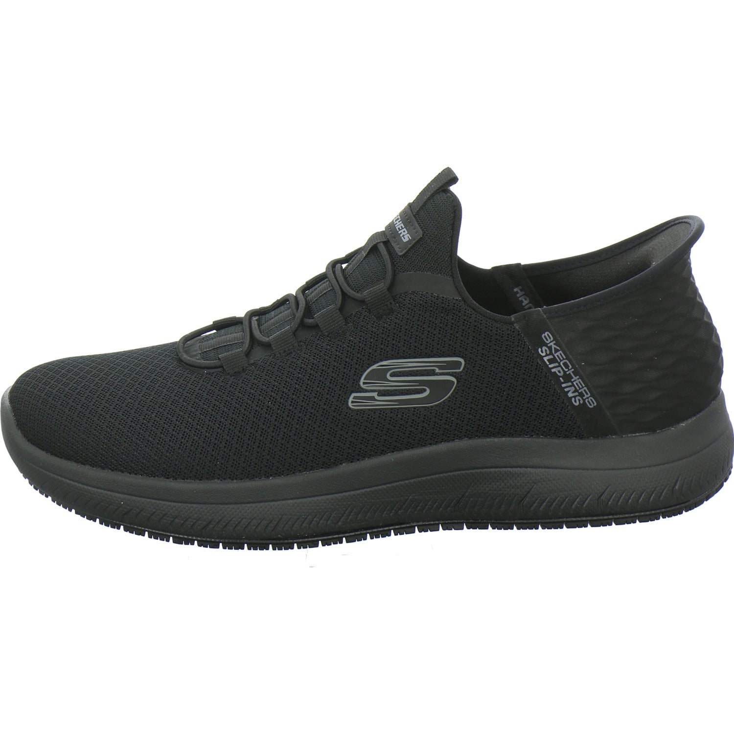 Skechers Slip Ins Work Schnürhalbschuhe Schwarz