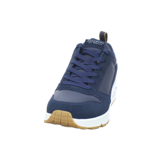 Skechers UNO Schnürhalbschuhe Dunkelblau - 360° Ansicht