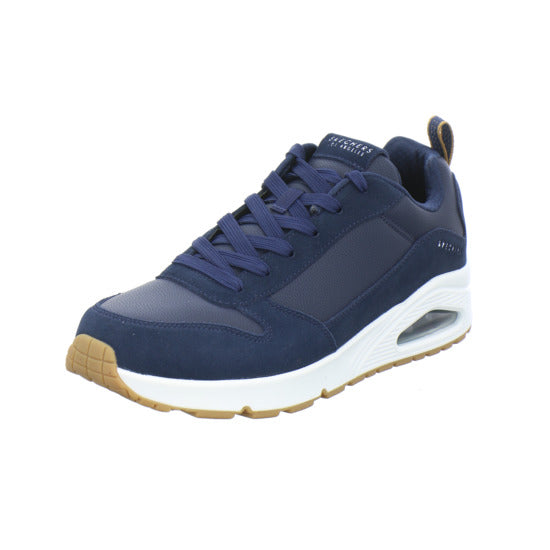 Skechers UNO Schnürhalbschuhe Dunkelblau - 360° Ansicht
