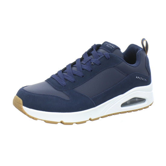 Skechers UNO Schnürhalbschuhe Dunkelblau - 360° Ansicht