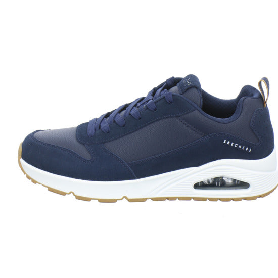 Skechers UNO Schnürhalbschuhe Dunkelblau - 360° Ansicht