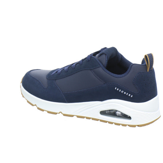 Skechers UNO Schnürhalbschuhe Dunkelblau - 360° Ansicht